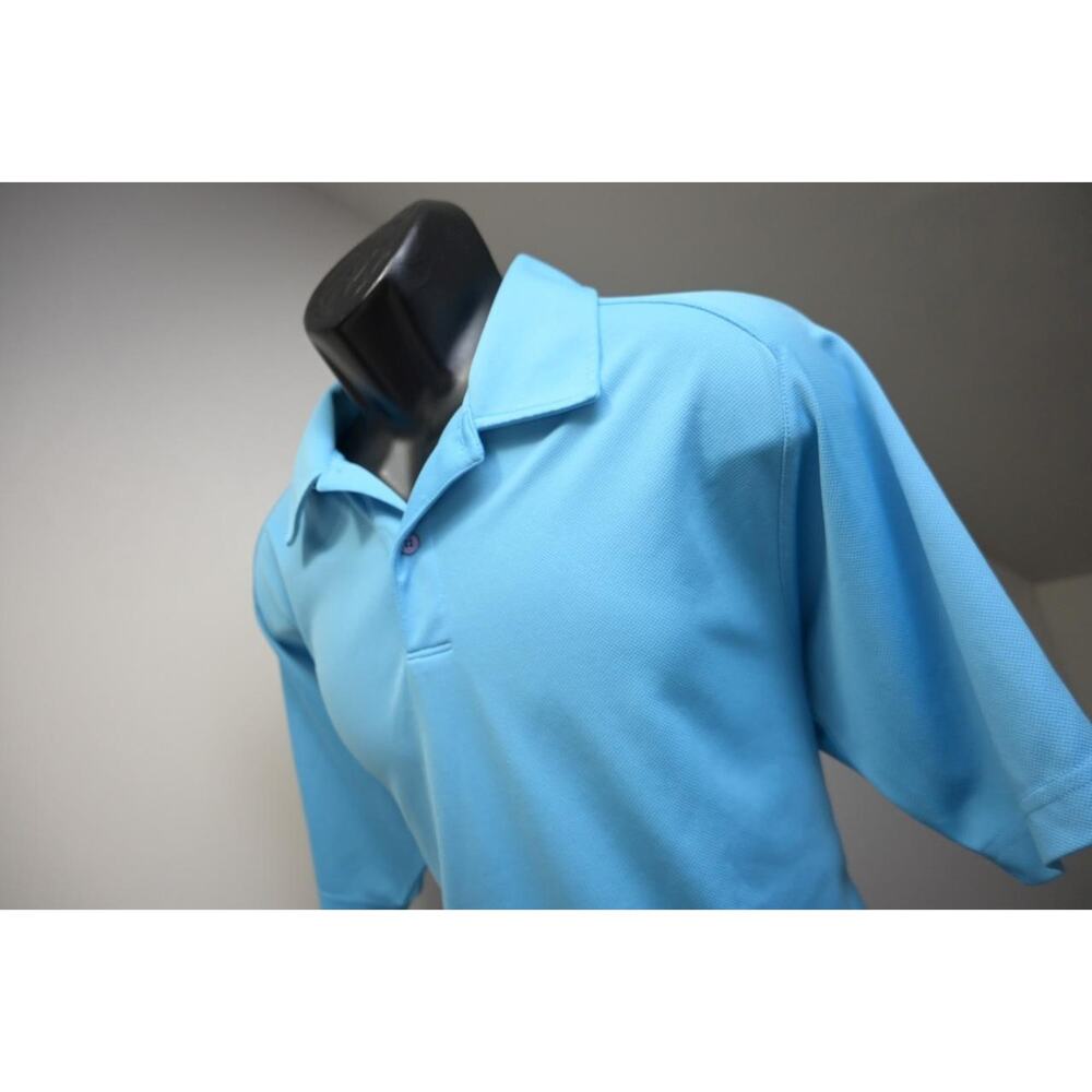 Zero Restriction Golf Polo Athletic Short Sleeve Dry Fitting Stretch Mens Sz Lar